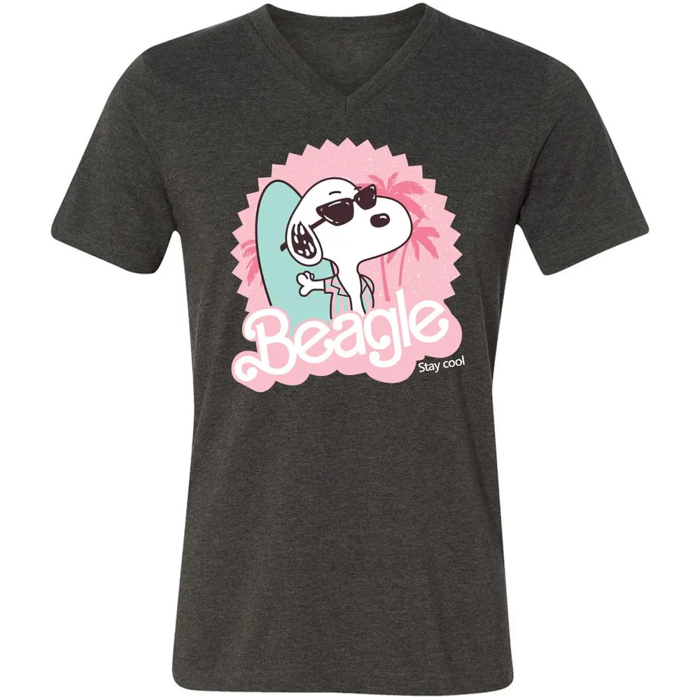 Unisex V-Neck T-Shirt - MP4NN8EC - Dark Grey Heather - 8