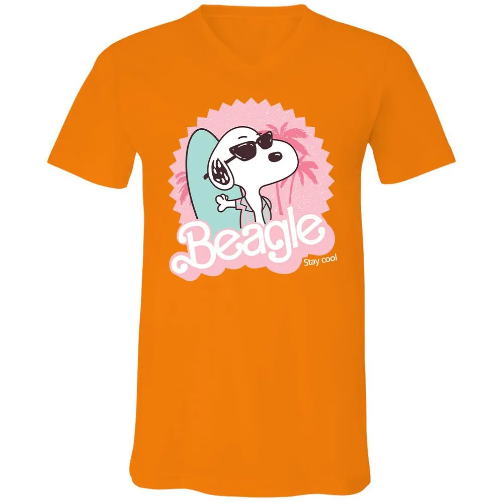 Unisex V-Neck T-Shirt - MP4NN8EC - Orange - 11