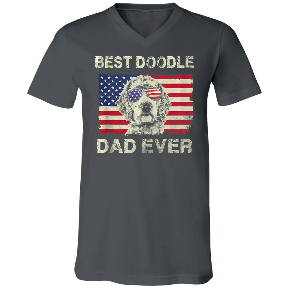Unisex V-Neck T-Shirt - 8A1CEXNE - Asphalt - 12
