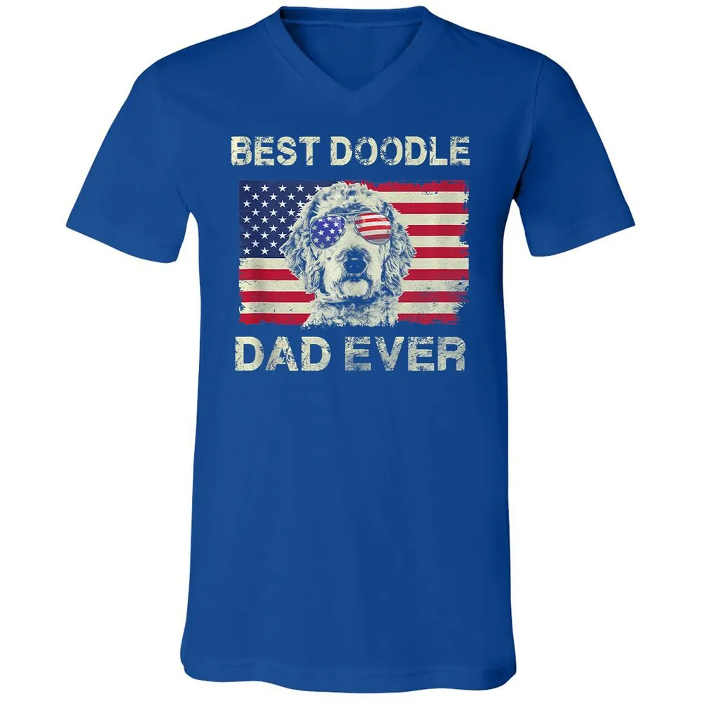 Unisex V-Neck T-Shirt - 8A1CEXNE - True Royal - 4