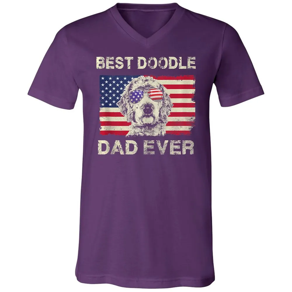 Unisex V-Neck T-Shirt - 8A1CEXNE - Team Purple - 9