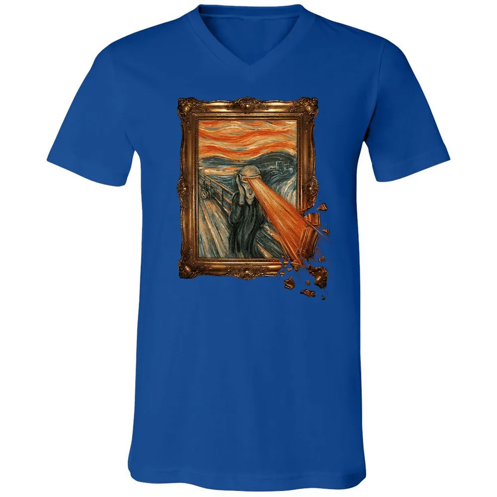 Unisex V-Neck T-Shirt - T6C52GF8 - True Royal - 4