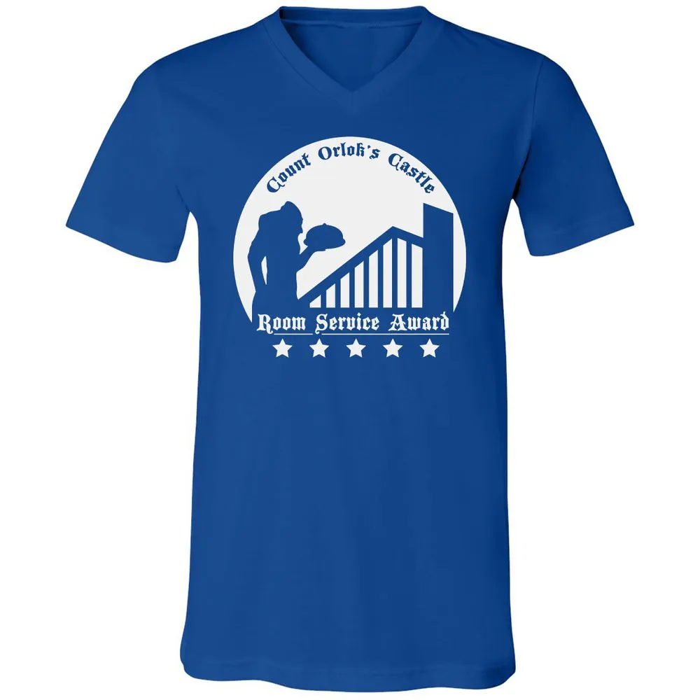 Unisex V-Neck T-Shirt - 5FQ182DM - True Royal - 4