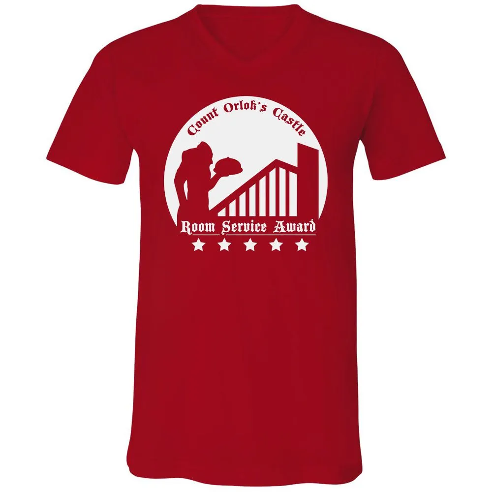 Unisex V-Neck T-Shirt - 5FQ182DM - Red - 3