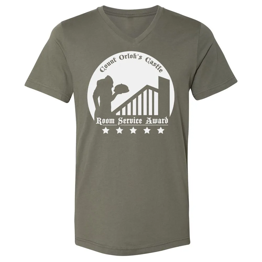 Unisex V-Neck T-Shirt - 5FQ182DM - Military Green - 10
