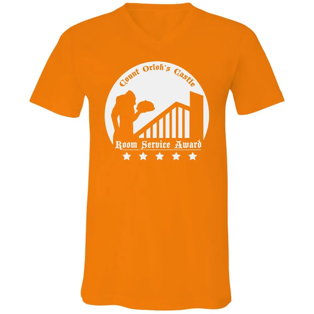 Unisex V-Neck T-Shirt - 5FQ182DM - Orange - 11