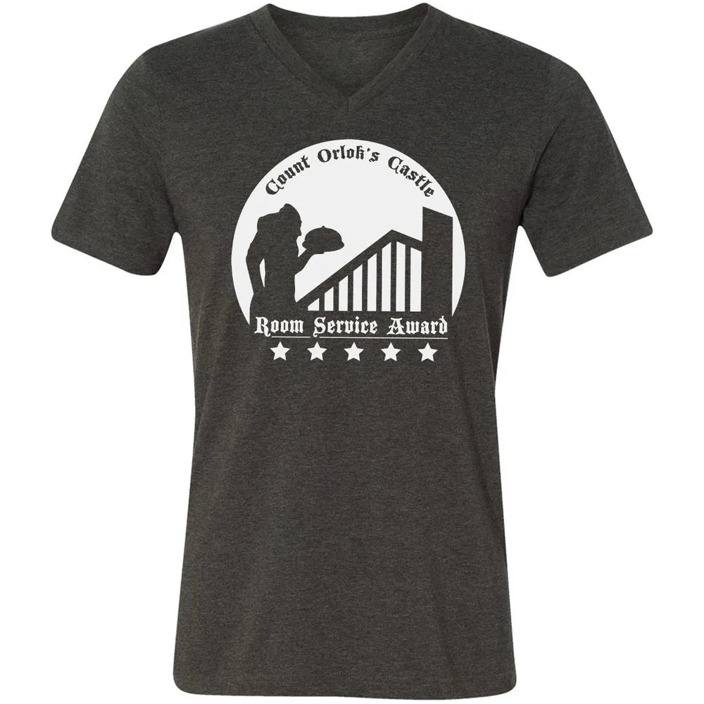 Unisex V-Neck T-Shirt - 5FQ182DM - Dark Grey Heather - 8