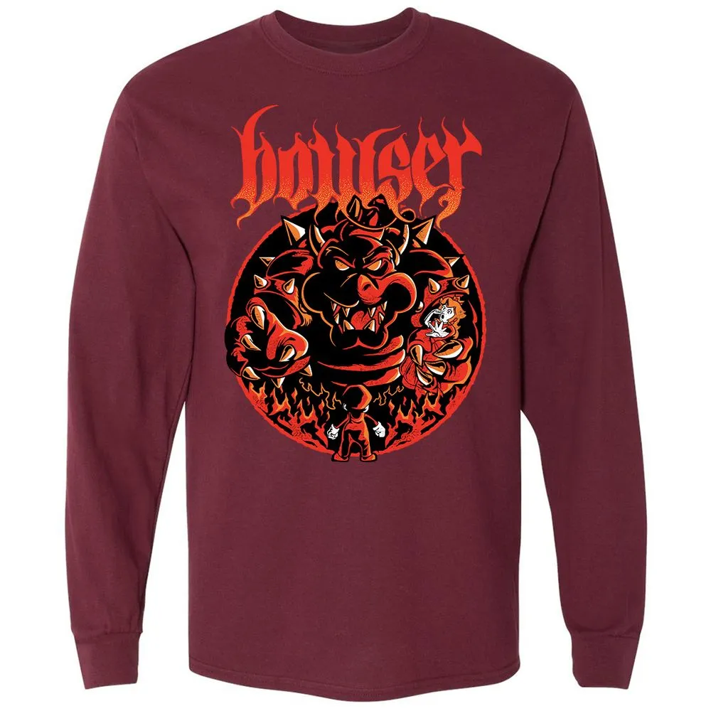 Long Sleeve T-Shirt - 4XCVGFJY - Maroon - 11