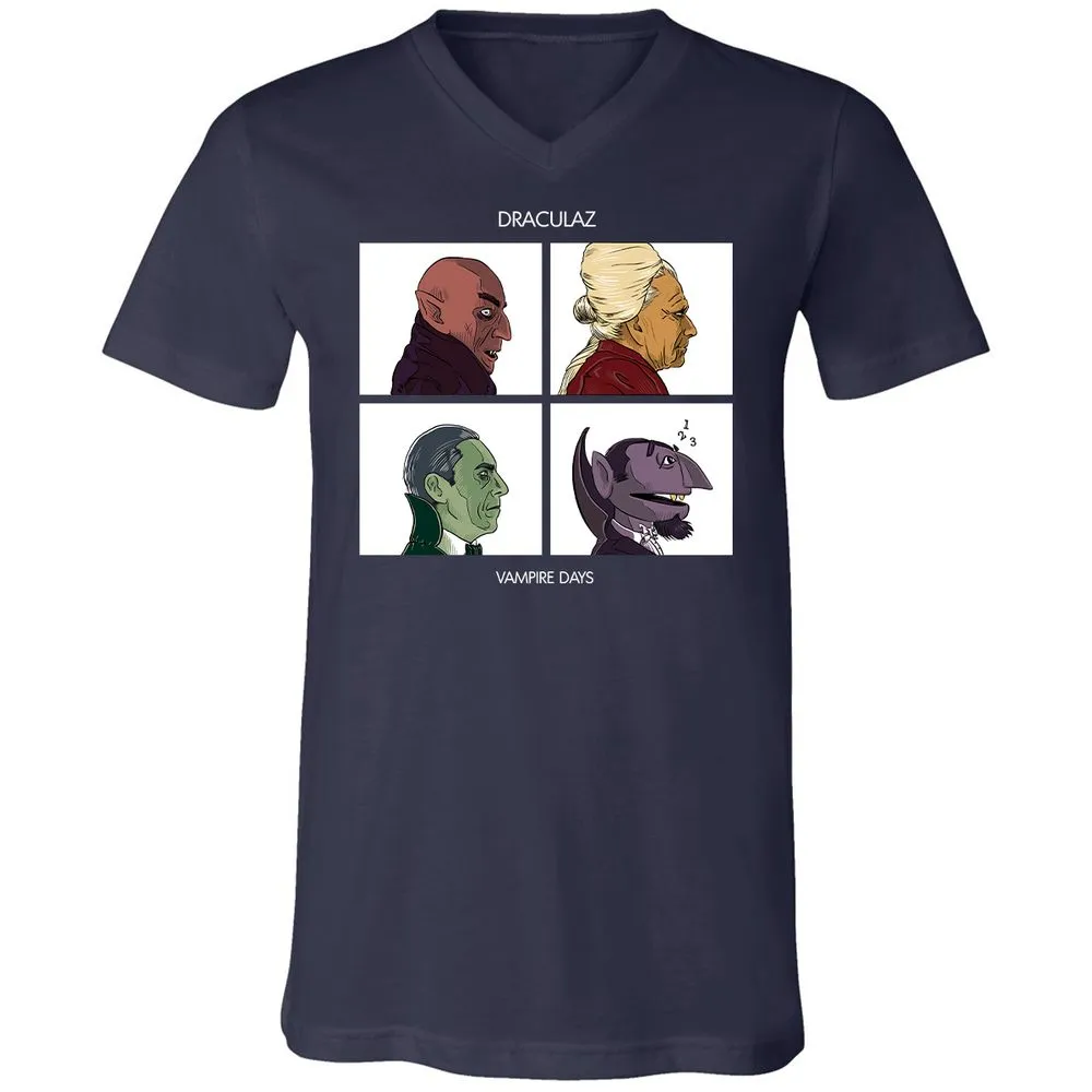 Unisex V-Neck T-Shirt - 9GP53RDJ - Navy - 2