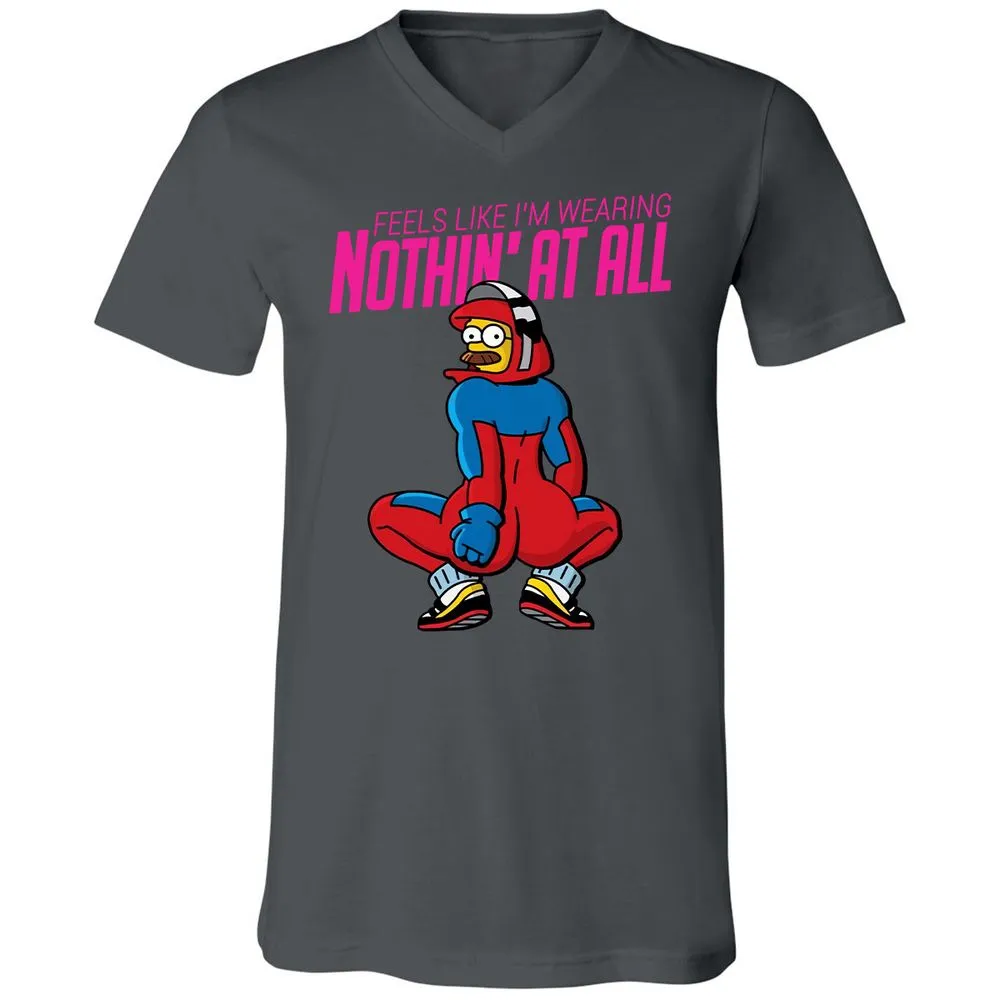 Unisex V-Neck T-Shirt - LN51LAKQ - Asphalt - 12