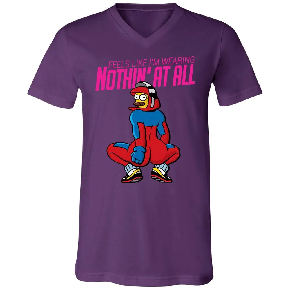 Unisex V-Neck T-Shirt - LN51LAKQ - Team Purple - 9