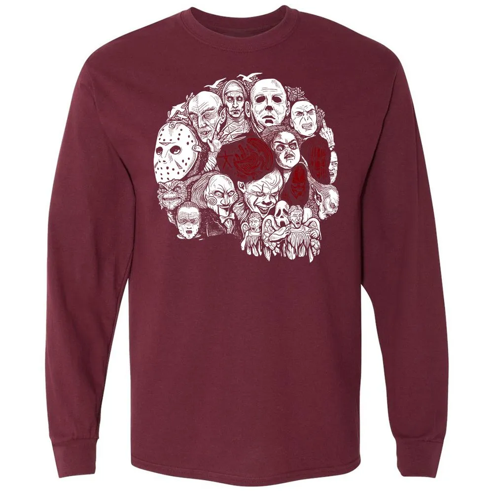 Long Sleeve T-Shirt - 4YSSDGL5 - Maroon - 11