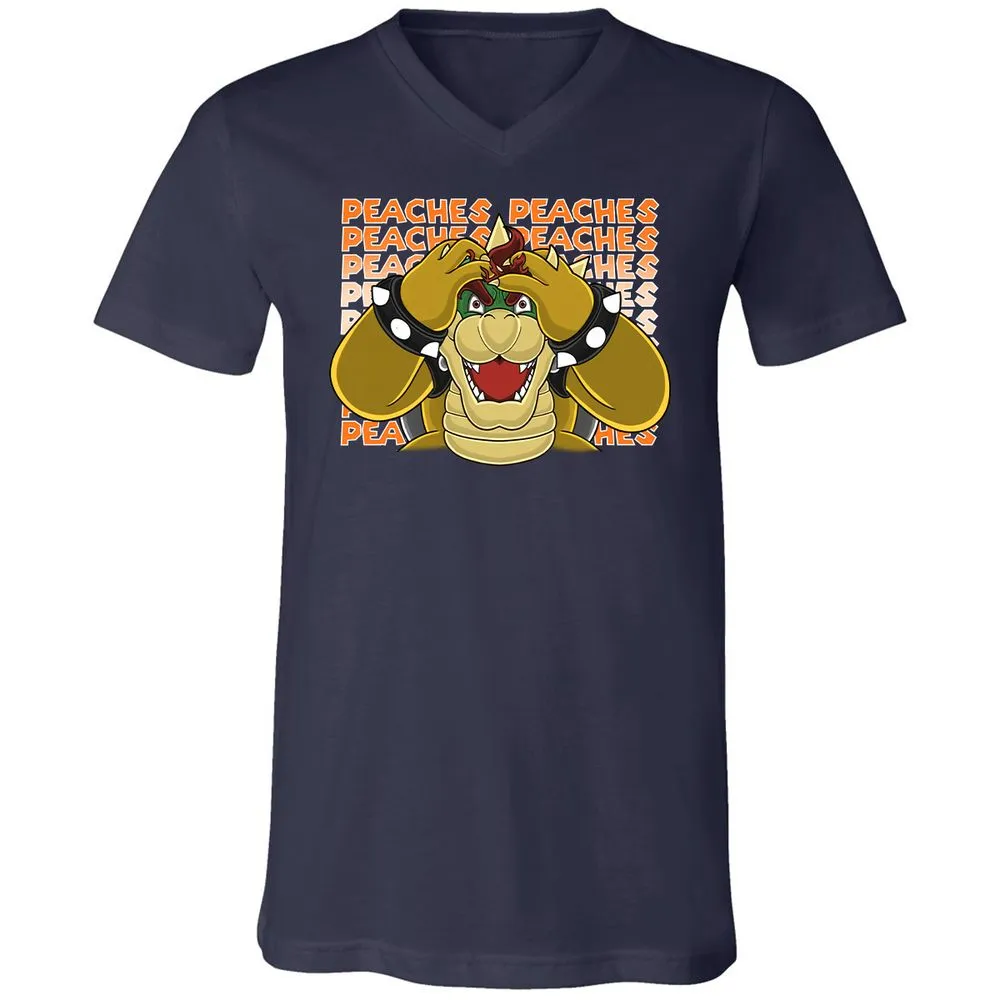 Unisex V-Neck T-Shirt - 192EKZG8 - Navy - 2