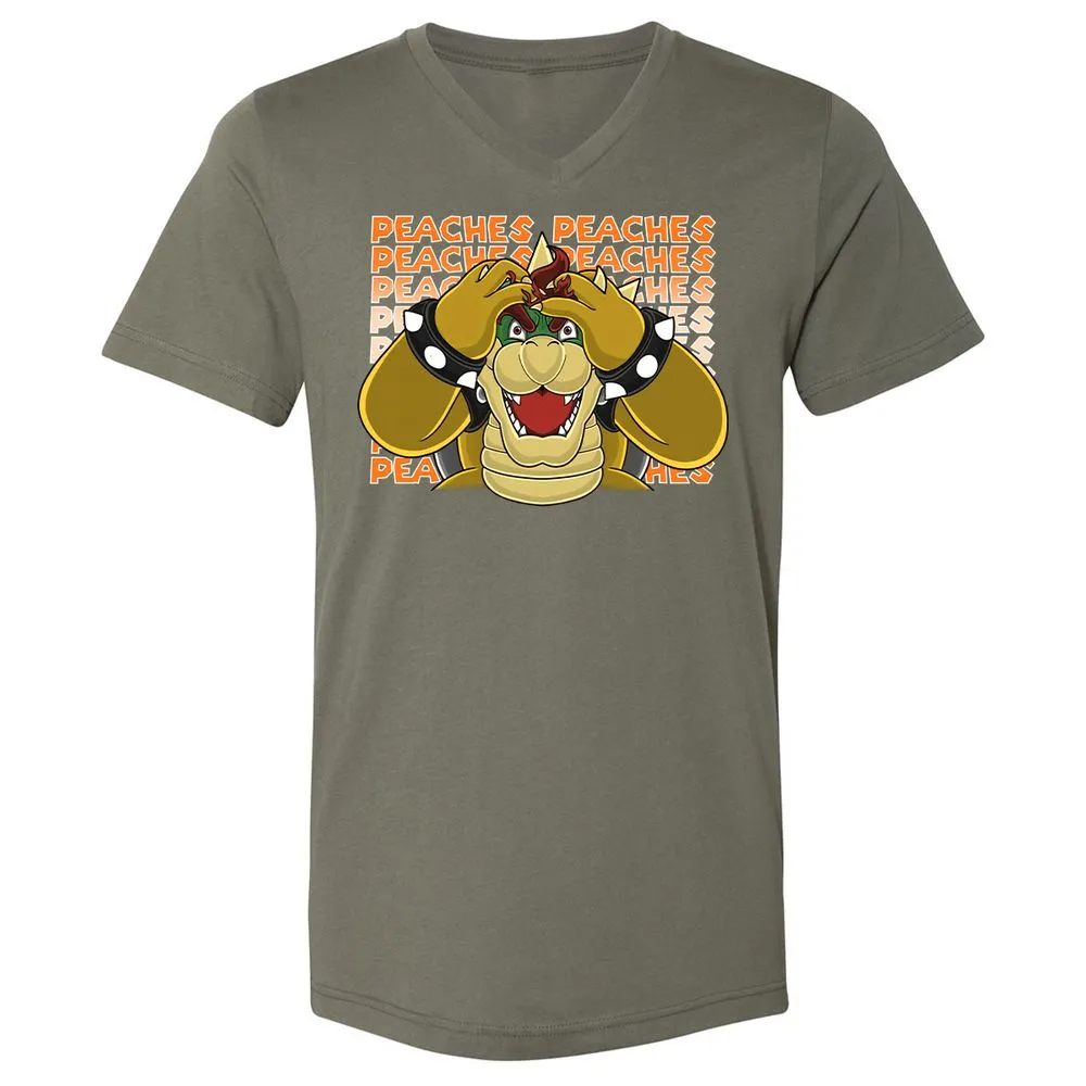 Unisex V-Neck T-Shirt - 192EKZG8 - Military Green - 10