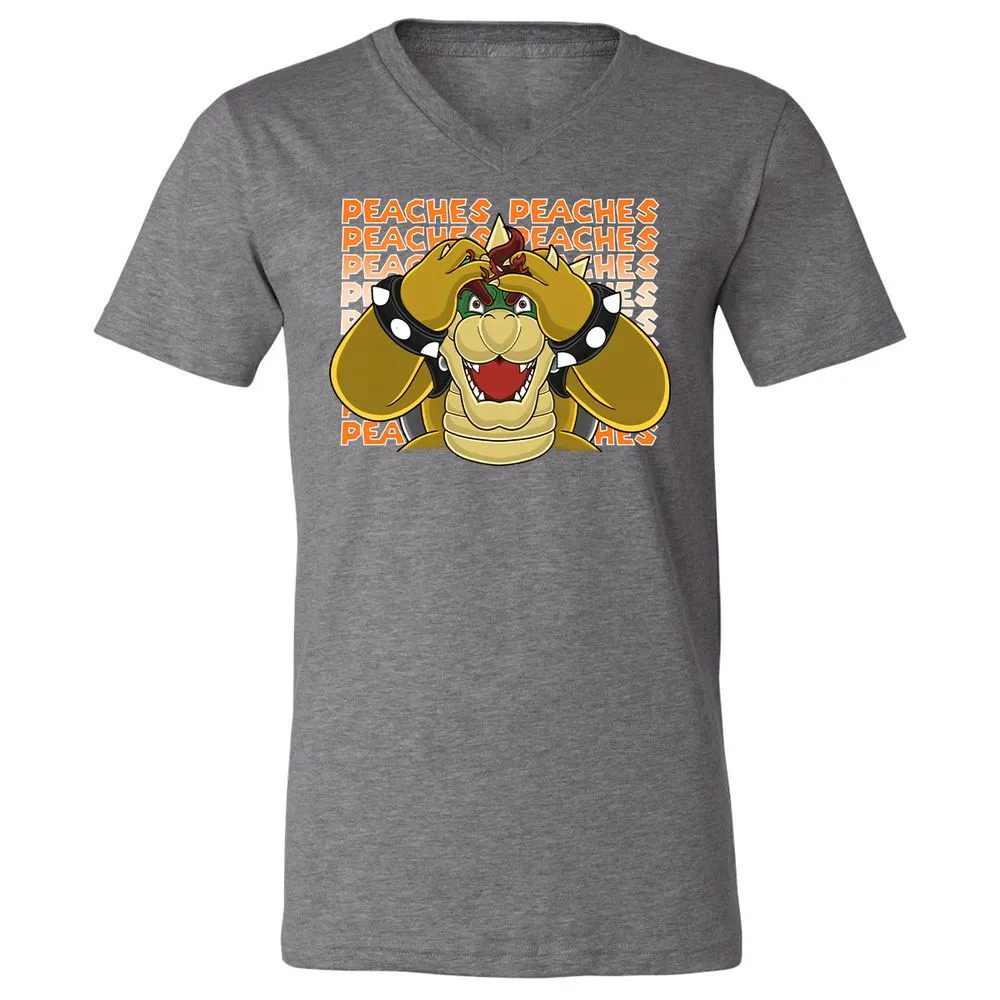 Unisex V-Neck T-Shirt - 192EKZG8 - Deep Heather - 13
