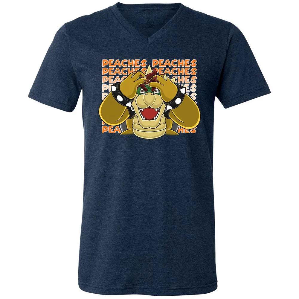 Unisex V-Neck T-Shirt - 192EKZG8 - Heather Navy - 15