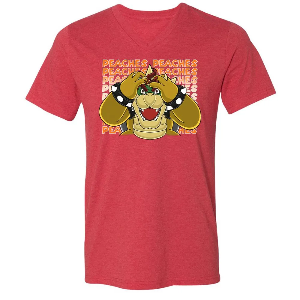 Unisex V-Neck T-Shirt - 192EKZG8 - Heather Red - 16
