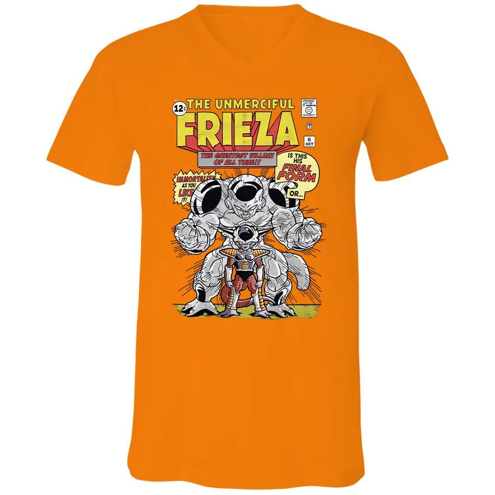 Unisex V-Neck T-Shirt - JEDVLBJT - Orange - 11
