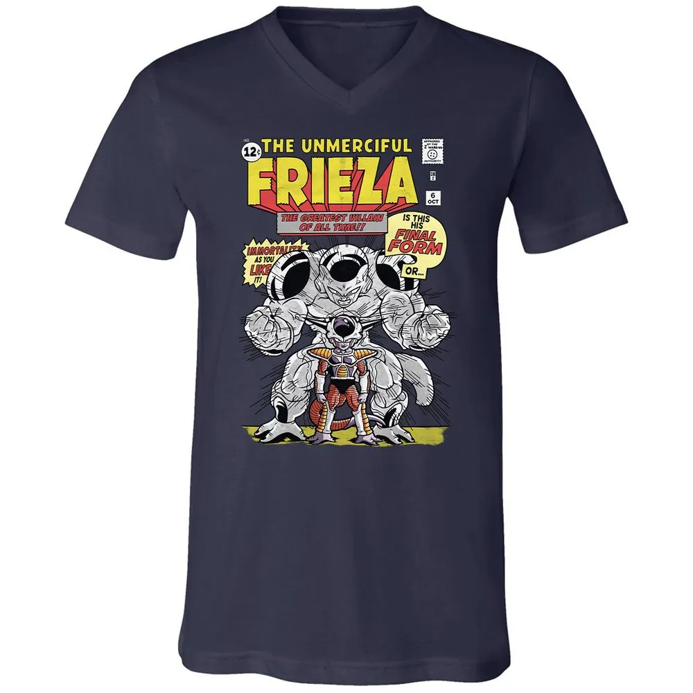 Unisex V-Neck T-Shirt - JEDVLBJT - Navy - 2
