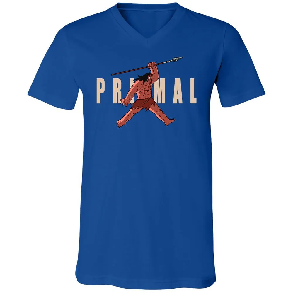 Unisex V-Neck T-Shirt - Y6CVAUKT - True Royal - 4