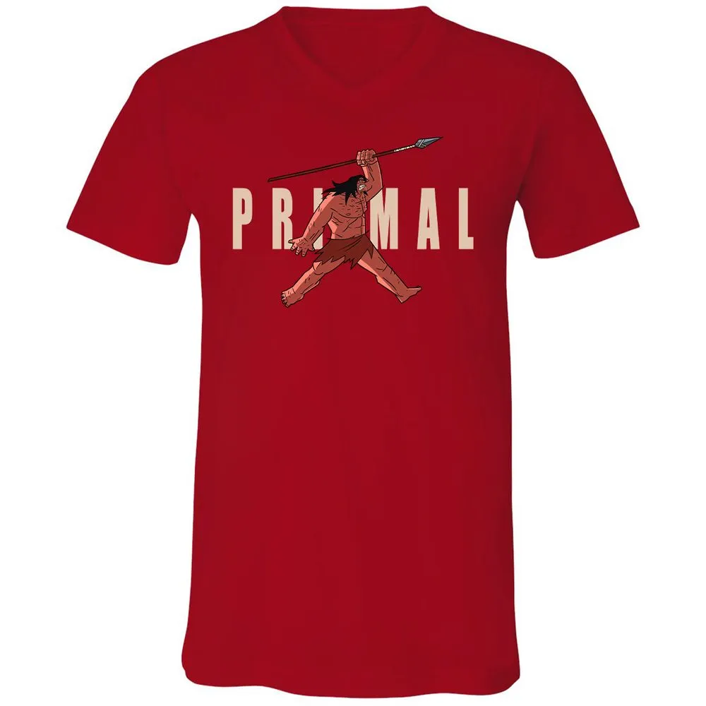 Unisex V-Neck T-Shirt - Y6CVAUKT - Red - 3