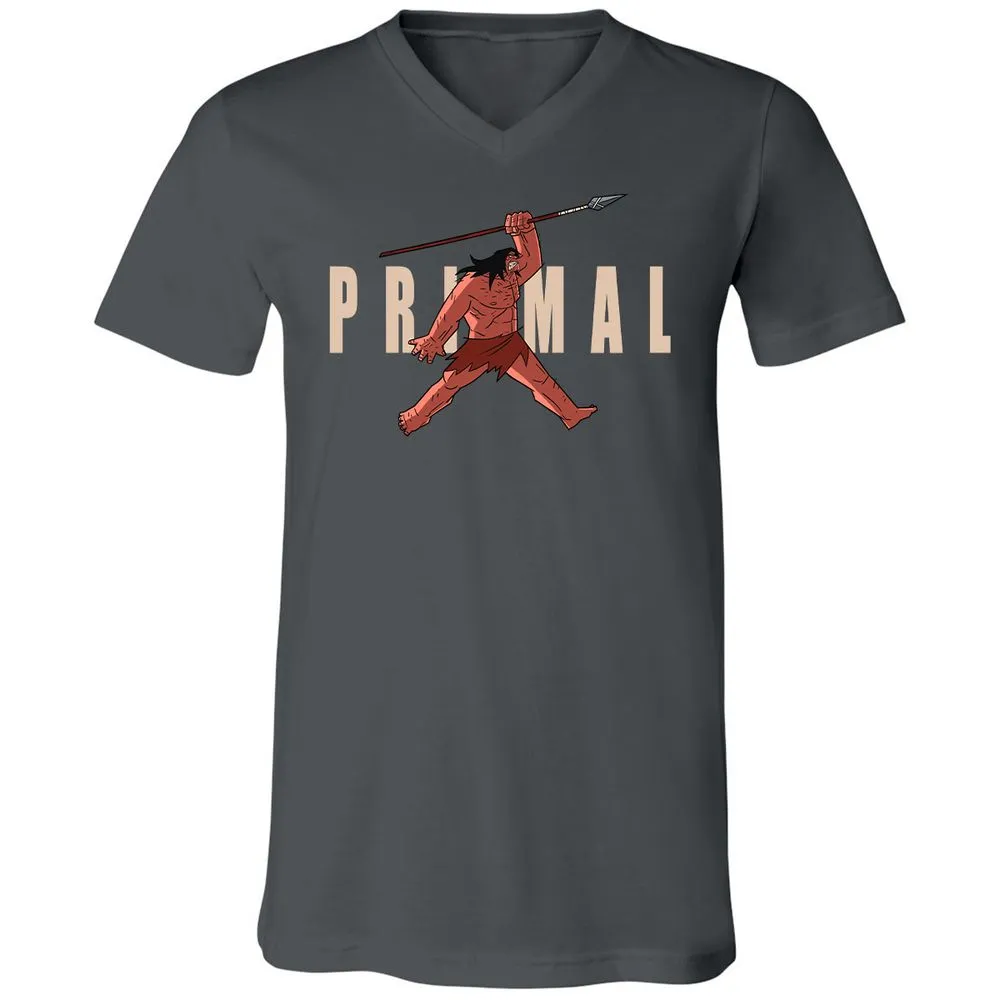 Unisex V-Neck T-Shirt - Y6CVAUKT - Asphalt - 12
