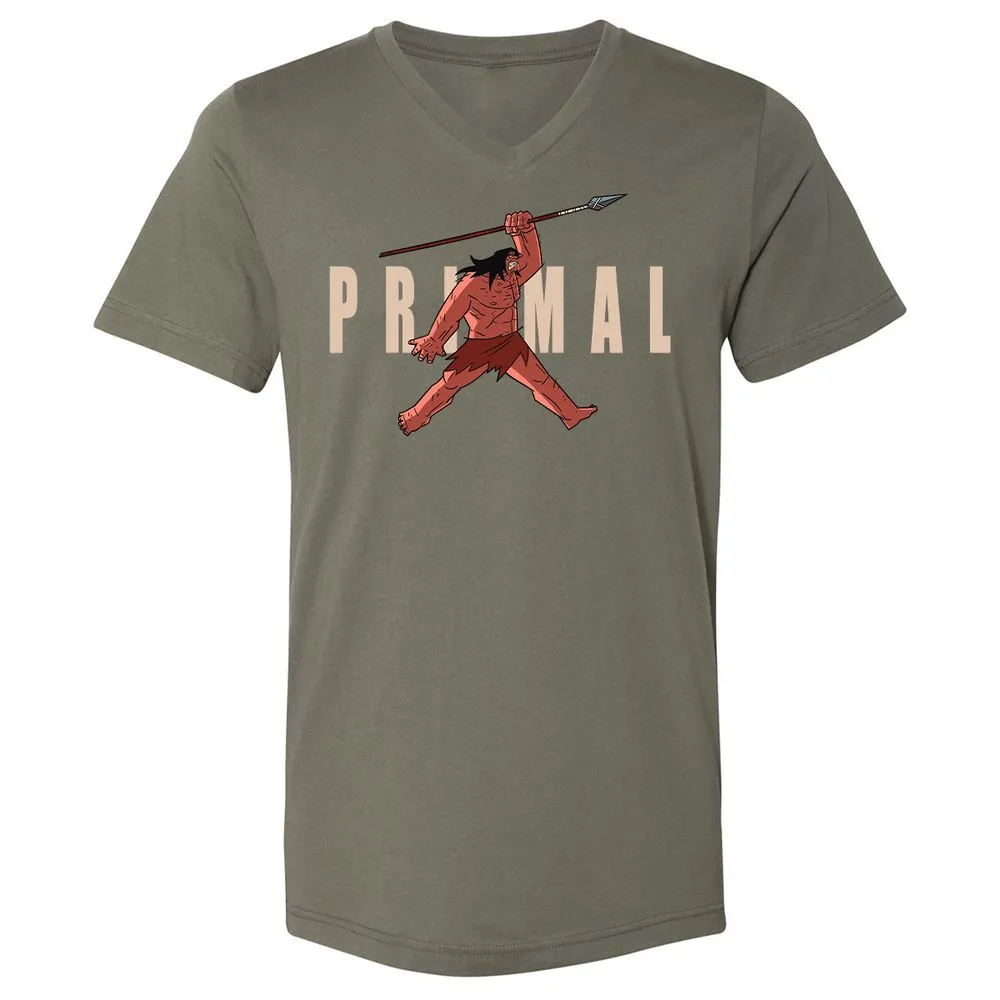 Unisex V-Neck T-Shirt - Y6CVAUKT - Military Green - 10