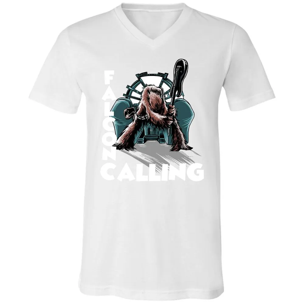 Unisex V-Neck T-Shirt - DHP3KXJJ - White - 5