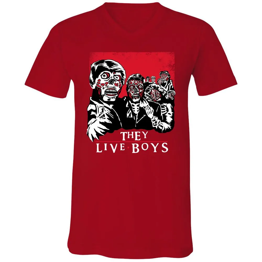 Unisex V-Neck T-Shirt - EJ24ZXPA - Red - 3