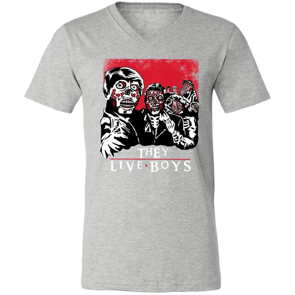 Unisex V-Neck T-Shirt - EJ24ZXPA - Athletic Heather - 7