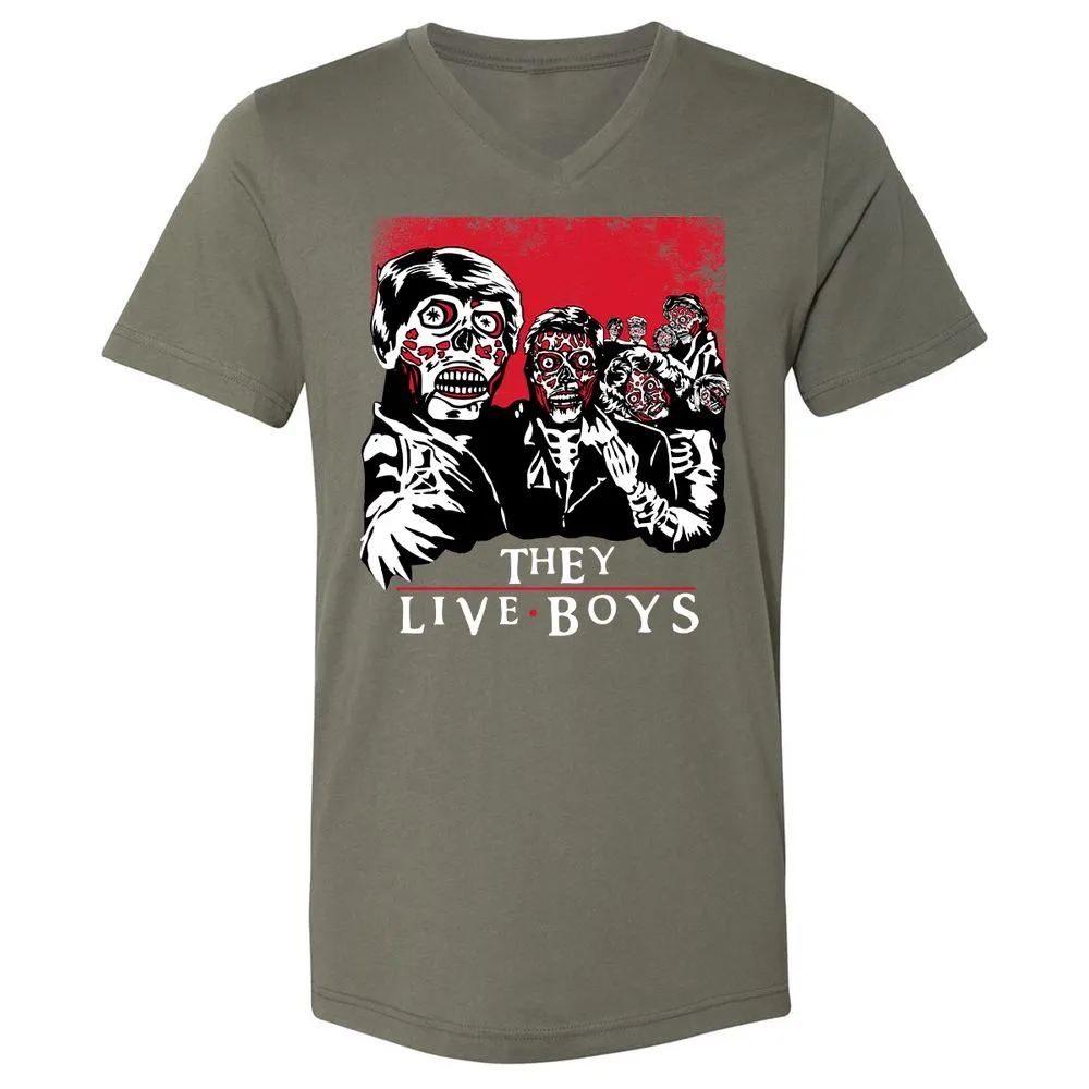 Unisex V-Neck T-Shirt - EJ24ZXPA - Military Green - 10