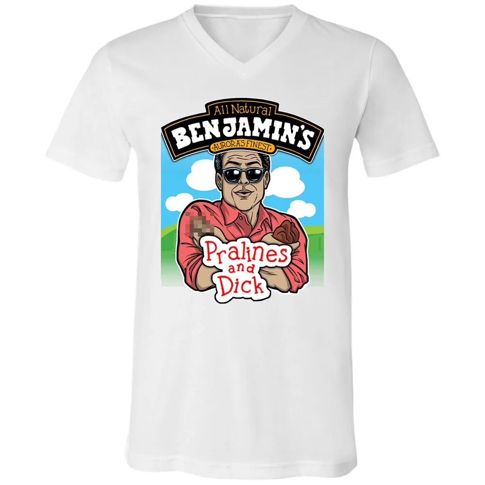 Unisex V-Neck T-Shirt - PN6APKQX - White - 5