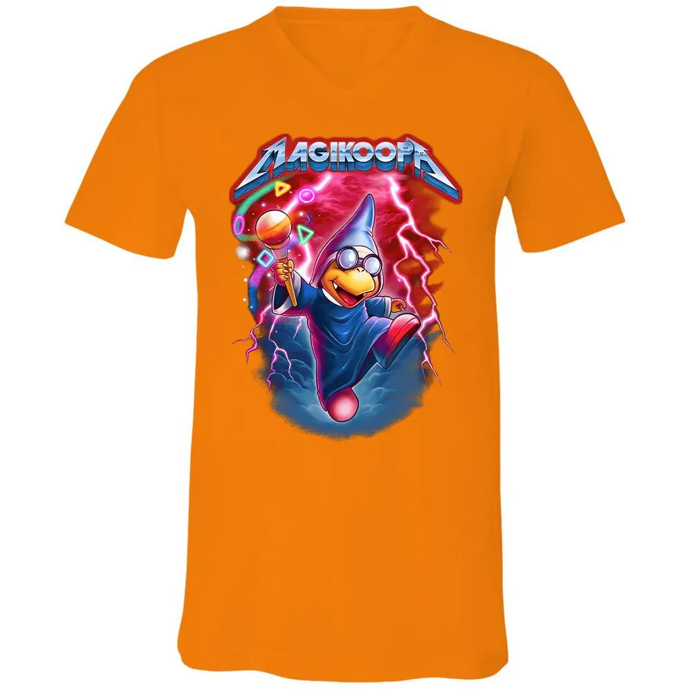 Unisex V-Neck T-Shirt - 86YKXULU - Orange - 11