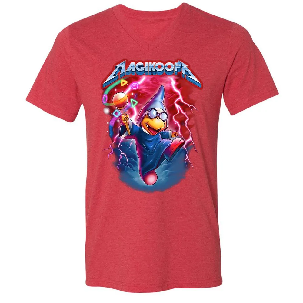 Unisex V-Neck T-Shirt - 86YKXULU - Heather Red - 16