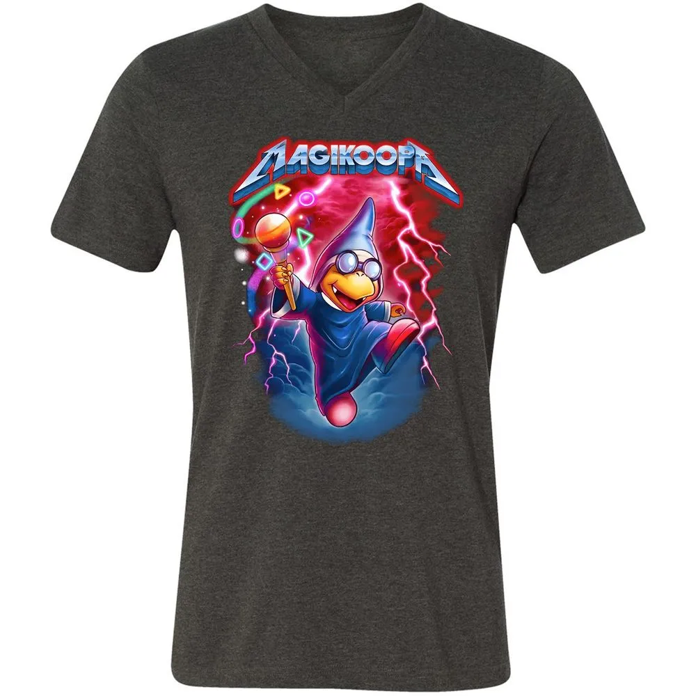 Unisex V-Neck T-Shirt - 86YKXULU - Dark Grey Heather - 8