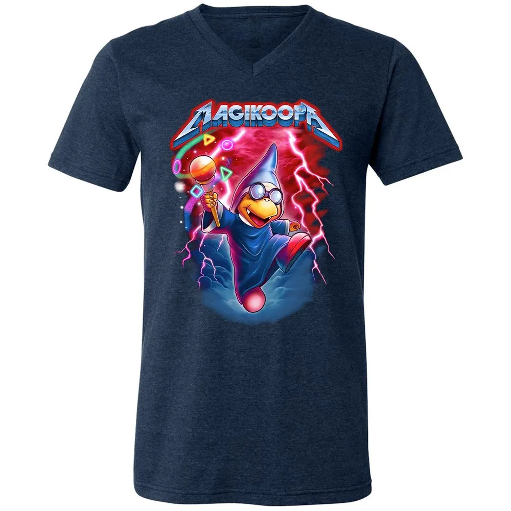 Unisex V-Neck T-Shirt - 86YKXULU - Heather Navy - 15
