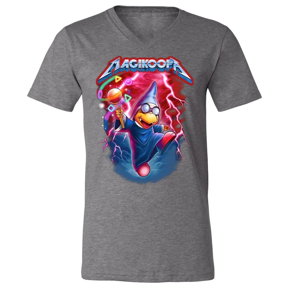 Unisex V-Neck T-Shirt - 86YKXULU - Deep Heather - 13