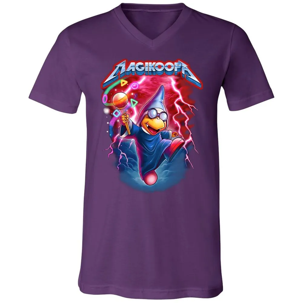 Unisex V-Neck T-Shirt - 86YKXULU - Team Purple - 9