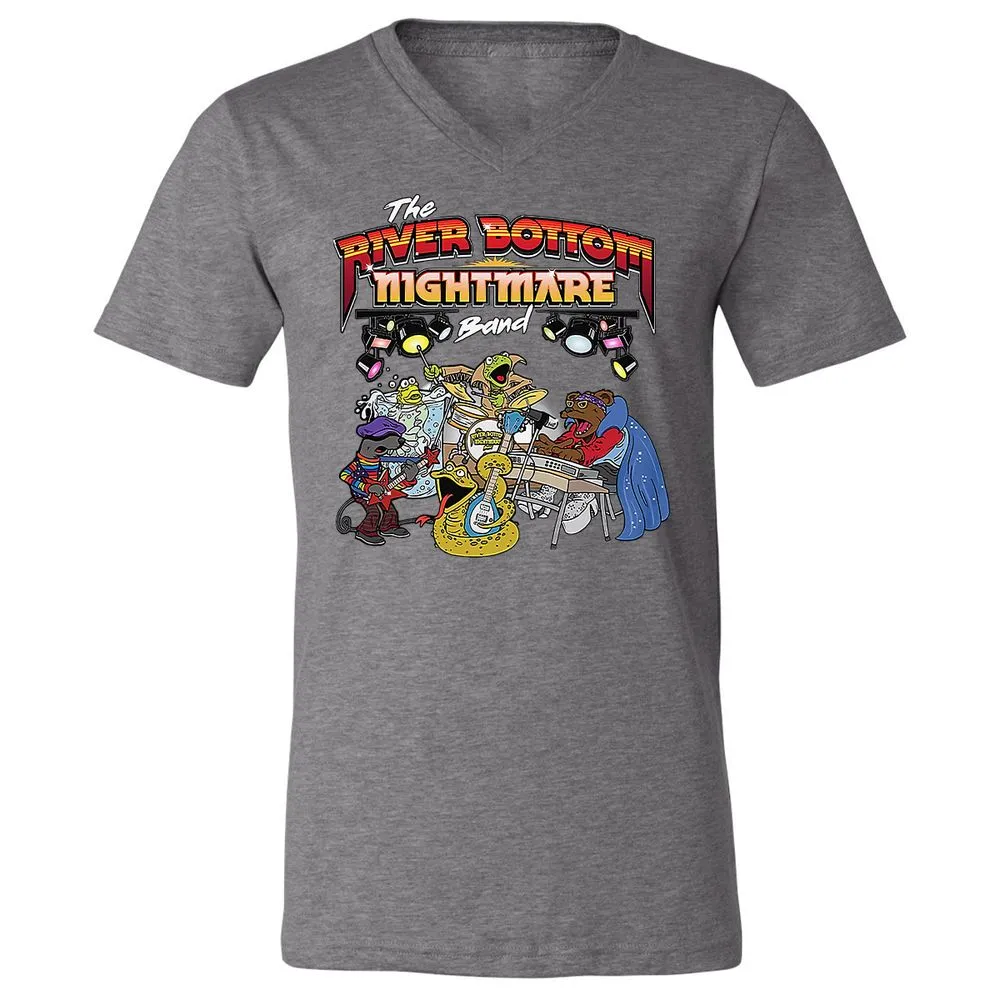 Unisex V-Neck T-Shirt - 6X6WVM84 - Deep Heather - 13