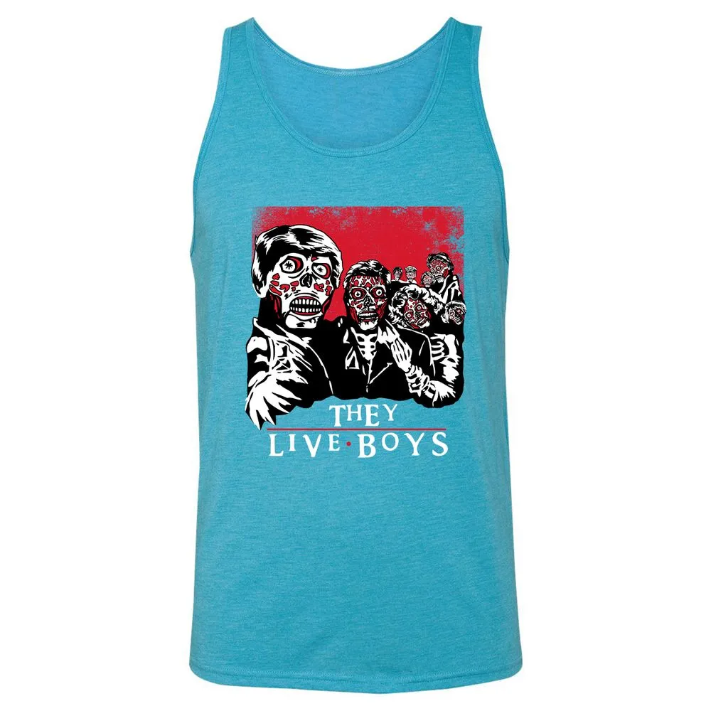 Unisex Jersey Tank - 91VBMBW1 - Aqua Triblend - 3
