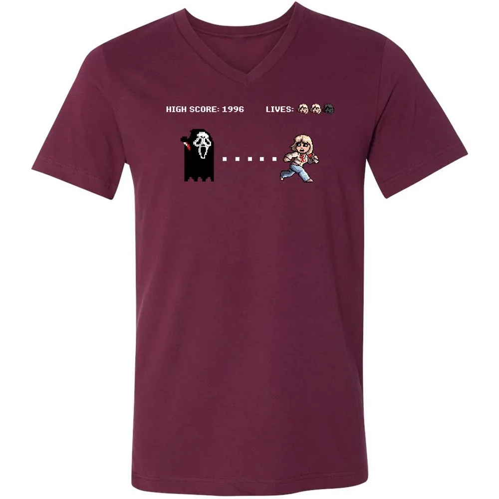 Unisex V-Neck T-Shirt - 24FBLSN4 - Maroon - 6