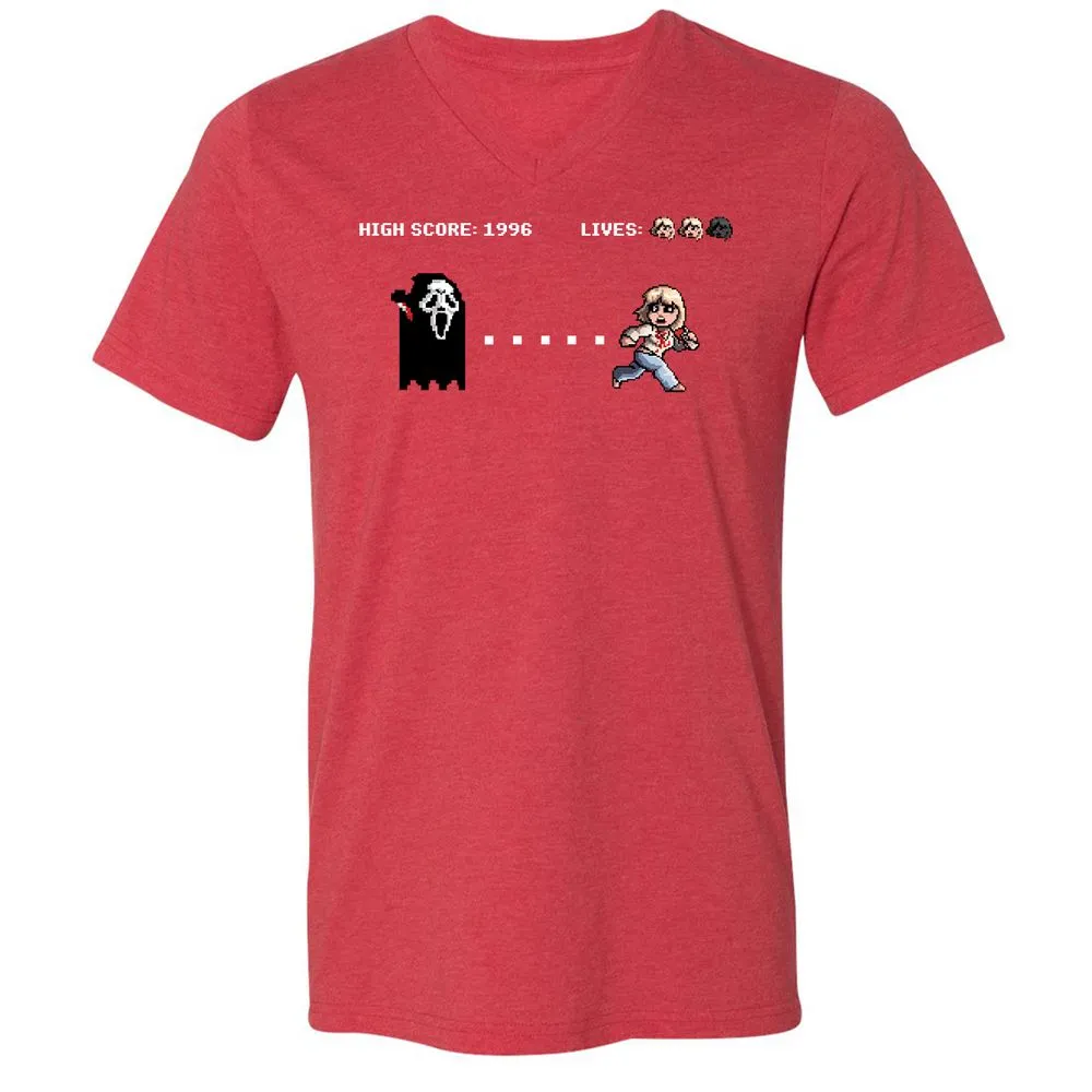 Unisex V-Neck T-Shirt - 24FBLSN4 - Heather Red - 16