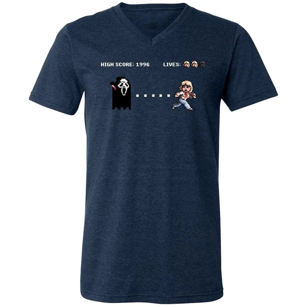 Unisex V-Neck T-Shirt - 24FBLSN4 - Heather Navy - 15