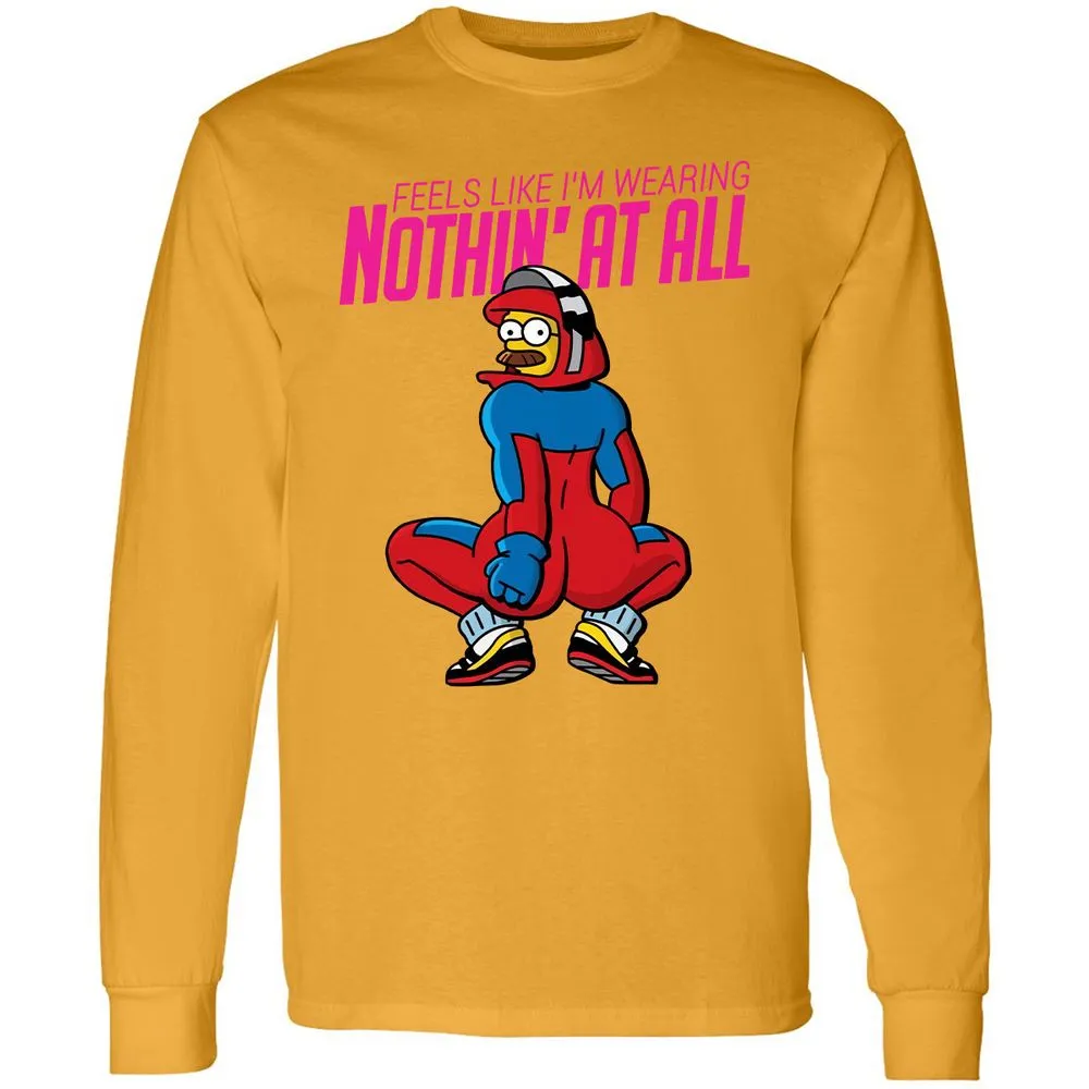 Long Sleeve T-Shirt - 4CGZLQFE - Gold - 9