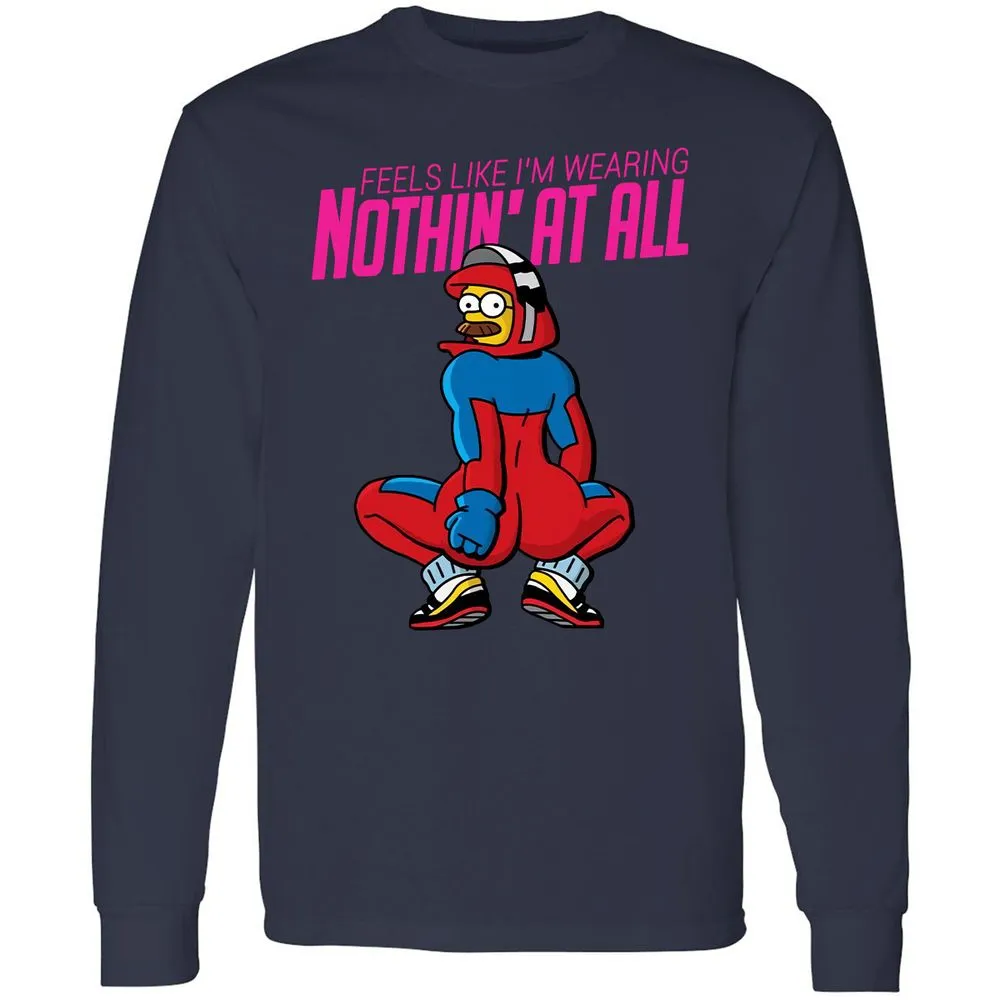 Long Sleeve T-Shirt - 4CGZLQFE - Navy - 2