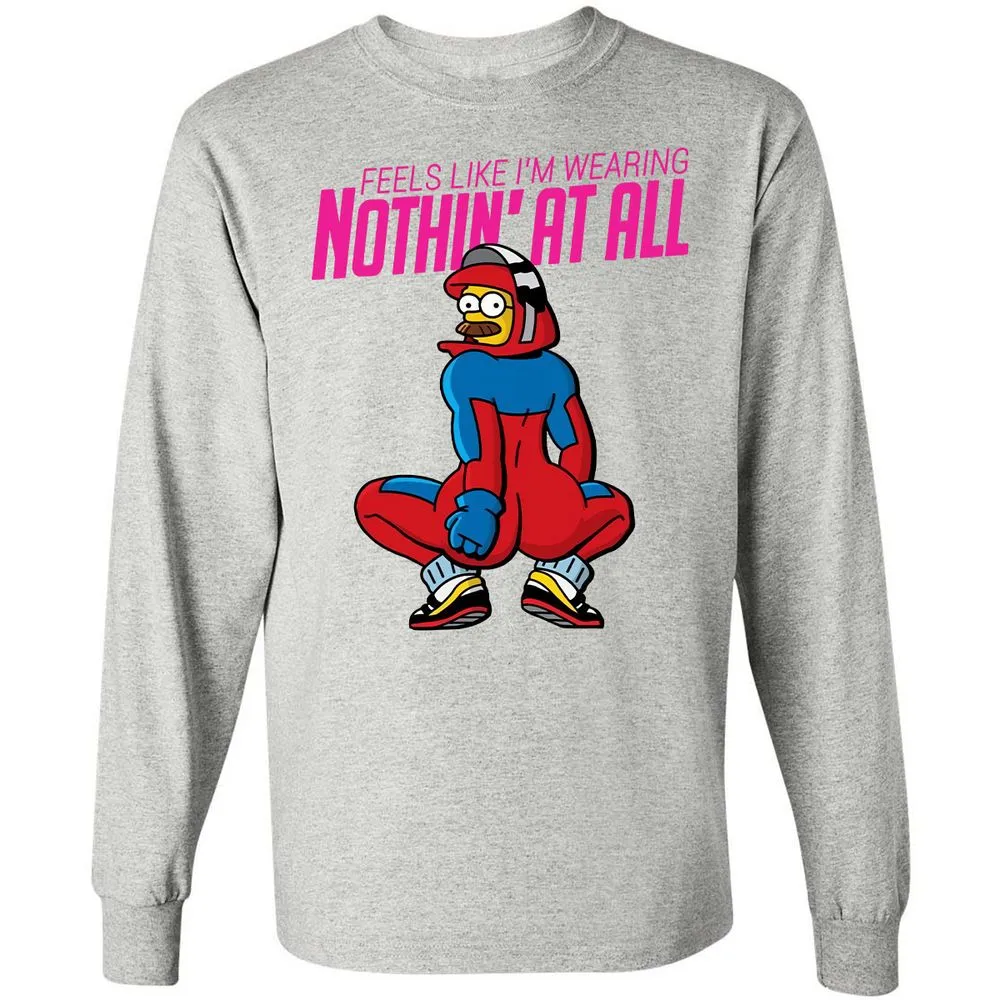 Long Sleeve T-Shirt - 4CGZLQFE - Ash - 7