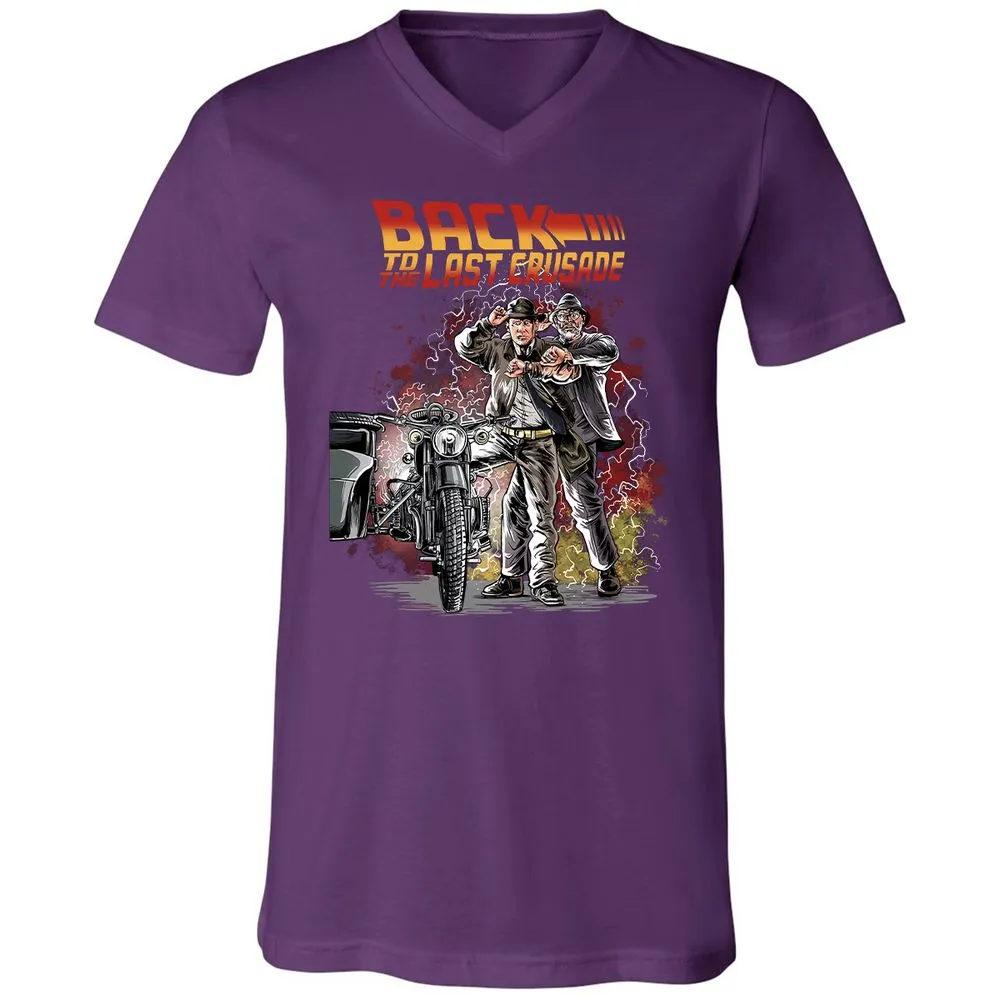 Unisex V-Neck T-Shirt - 7P1R84R6 - Team Purple - 9