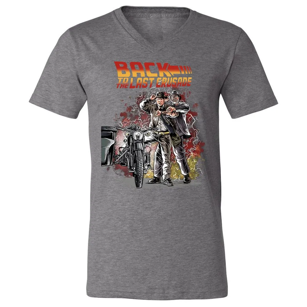 Unisex V-Neck T-Shirt - 7P1R84R6 - Deep Heather - 13
