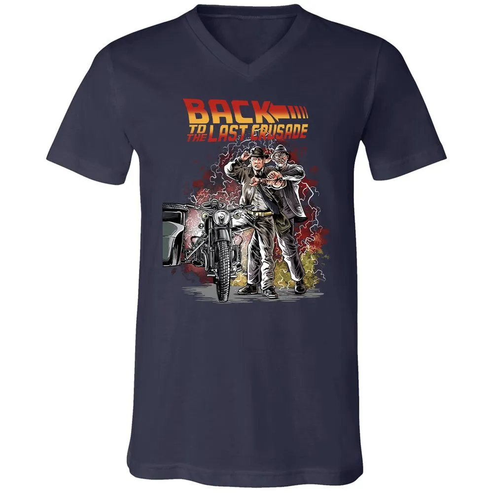 Unisex V-Neck T-Shirt - 7P1R84R6 - Navy - 2