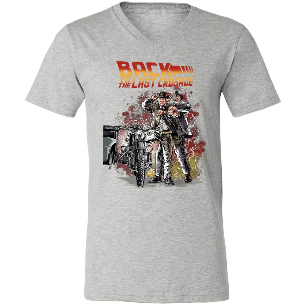 Unisex V-Neck T-Shirt - 7P1R84R6 - Athletic Heather - 7